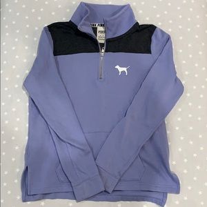 VS PINK half zip pullover